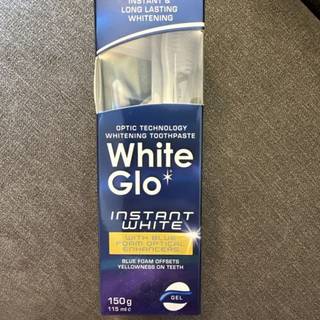 Tandblegning Tandpasta WHITE GLO Instant White 100ml + Tandbørste