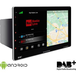 Macrom M-AN1000 10" bilstereo med Android 10, DAB+ och Bluetooth