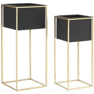 Potteskjuler'sæt Leilani i metal, sæt af 2