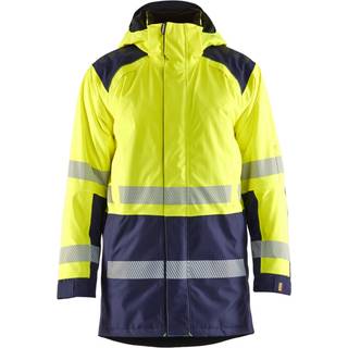Blåkläder 4457 High Vis Vinterparkajakke / High Vis Vinterparkajakke - 4XL - High Vis Gul/Marineblå
