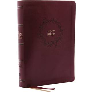 The KJV Open Bible: Complete Reference System, Burgundy Leathersoft, Red Letter, Comfort Print: King James Version