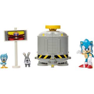 Sonic the Hedgehog 2.5 """" Level Clear Diorama med Sonic Flicky & Pocky
