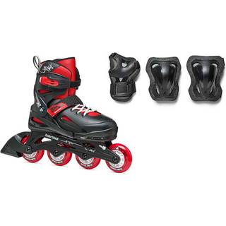 Rollerblade Fury Combo Justerbar Rulleskøjte Børn - Black/Red