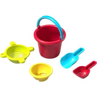 Haba Sand Toys Basic Set - 5 stykker bundt med plastikspids skimmel scoop og sigtende skovst?rrelse lige til sm?b?rn i alderen 18 m?neder +