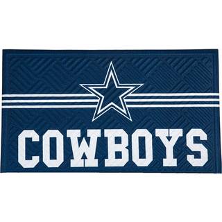 Team Sports America NFL Indgang Doormat | 28 x 16 tommer | Præget krydsudluge | Non - Slip Backing | Indendørs og udendørs hjem D? Cor (Dallas Co