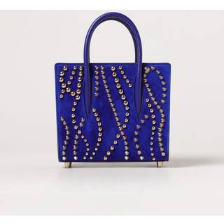 Christian Louboutin Paloma Mini velour and leather tote bag - blue - One Size