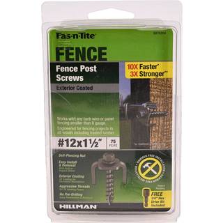 FAS-N-TITE UDVIDE-COAD HENCE POST SRIECS (#12 X 1-1/2 """")-75 stykker