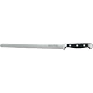 Güde Alpha Lachsmesser 26 cm - CVM-Messerstahl - Griffschalen Hostaform - Schwarz,Silber