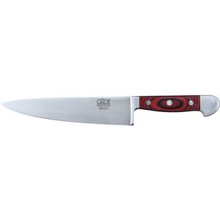 Güde Alpha Mikarta Kochmesser 21 cm - CVM-Messerstahl - Griffschalen Mikarta - Rot,Schwarz,Silber