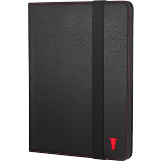iPad Pro 11" Leather Case (4th 3rd 2nd & 1st Gen) - Black with Red Detail