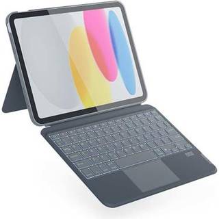 iPad 10.2" (2021 / 2020 / 2019) Epico Keyboard Flip Cover - Engelsk Layout - Grå