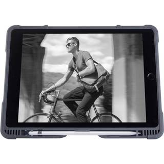 STM dux plus C (iPad 5/6th Gen) - Black w/ Apple Pencil and Logitech Crayon holder - EDU/BULK