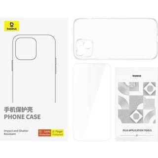 Baseus - Clear Case iPhone 15 Plus tempered glass