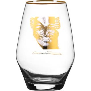Carolina Gynning Golden Butterfly drikkeglas 35 cl Gold