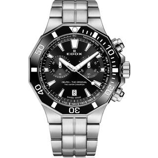 Edox Delfin The Original Chronograph 10112-3NM-NIN - Herre - 43 mm - Analog - Quartz - Safirbelagt Mineralglas