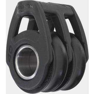 Dobbeltblok Seldén S40, fast, kuglelejet, fastgøres med tamp/dyneema-loop, passer liner Ø6 - 10 mm