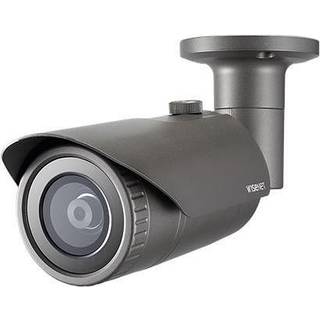 Hanwha Vision Bullet Kamera QNO-7012R 2,8mm Überwachungskamera mit 4 Megapixel Auflösung. professionelle Kamera für außen - silber