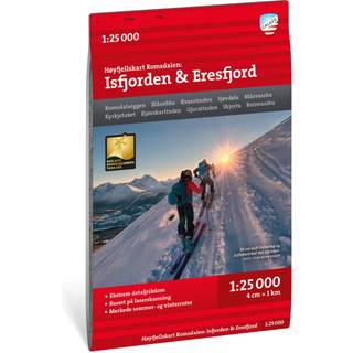 Calazo förlag Høyfjellskart Romsdalen: Isfjorden & Eresfjord 1:25 000 NoColour, OneSize