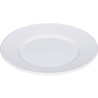 Riess Classic Weiss Teller 26 cm flach - Emaille - Weiß