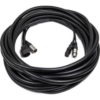 Perfex IEC & XLR Multikabel (DMX, 10m)