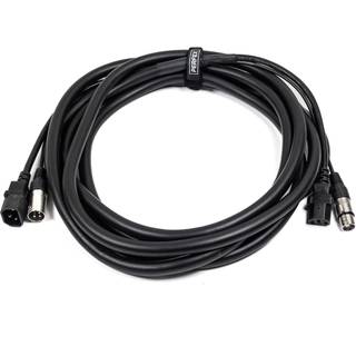 Perfex IEC & XLR Multikabel (DMX, 5m)