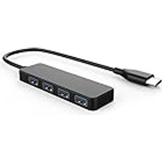 NÖRDIC C USB 3.1 Hub 5Gbps 4PORT 17cm kabel sort