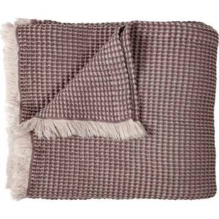 Arctic CARISMA waffle plaid i bomuld brun 130x180 cm