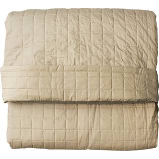 Omhu Quilted Percale sengetæppe - Mud