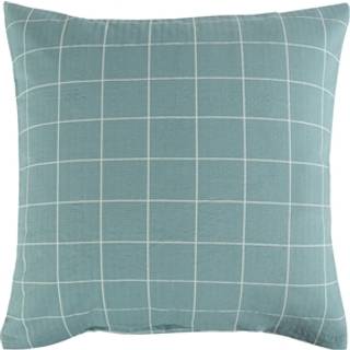 Pudebetræk 60x63 cm - Dusty Green Check - Grøn - Bæk og bølge