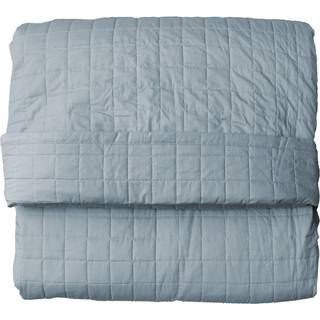 Quiltet Percale Sengetæppe, Grå, 260x260 cm