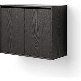 New Works Cabinet Reol Høj Med Døre Sort Ask