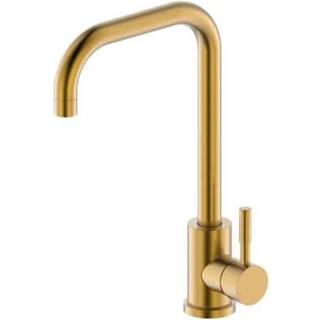 Geyser Bravo L køkkenarmatur i rustfrit stål mat guld