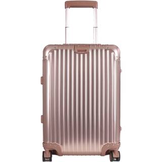 Håndbagage kuffert - Aluminiums kuffert - Rosa-guld - Luksuriøs trolley med TSA lås - 36 liter