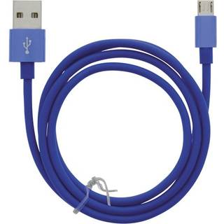 Kabel USB-A - MicroUSB 2.4A, 1m, Blå