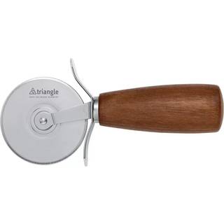 triangle Soul Pizzaschneider 7 cm - Edelstahl - Griff Walnussholz - Braun,Silber