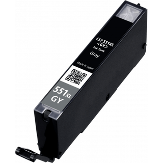 Canon CLI-551XLGY / 6447B001 grå XL blækpatron - Kompatibel