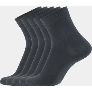 5 par mørkegrå bambus strømper fra Copenhagen Bamboo, 40-44