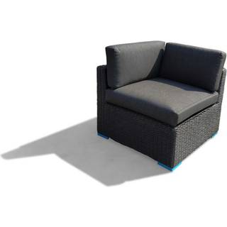 Vita lux hjørnemodul til sofasæt - sort