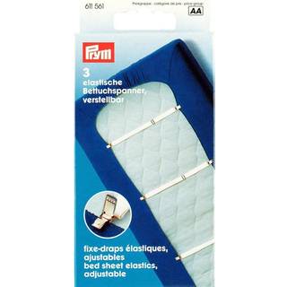 Betttuchspanner weiß 18mm 3 Stück