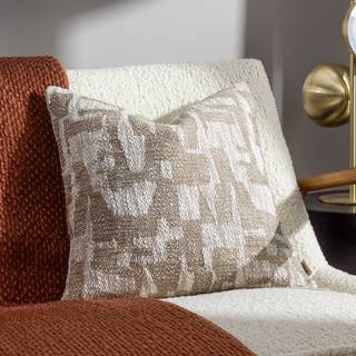 HÖEM HÖEM Natural Ola Jacquard Polyester Filled 100% Cotton Cushion