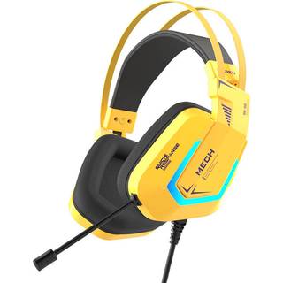 Gaming Headset Dareu EH732 USB RGB - Gul