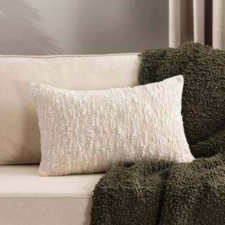 HÖEM HÖEM Natural Eloise Boucle Polyester Filled 100% Cotton Cushion