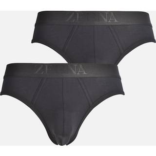 Ermenegildo Zegna Herren Slips schwarz Baumwolle & Mix unifarben