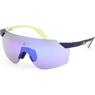 Adidas Sport Mand SP0056 92Z Solbriller Plast Blå Violet Maske Spejlet Skygge