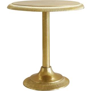 Rice Rundt Sidebord 41 Cm - Sidebord & Aflastningsbord Aluminium Guld - TABLE-GOLD