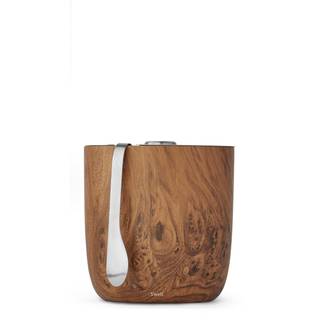 S'well rustfrit st?l isspand med tang holder 68 oz is teakwood tredobbelt lagdelt vakuumisoleret beholder holder is koldere i l?ngere BPA -fri ba