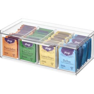 Kasse med skuffe - Transparent - 32cm x 16cm x 11,5cm - Lea
