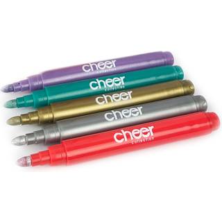 Cheer Collection Metallic vinglasmark?rer T?r sletningsmark?rer Vaskbare vinglasmark?r Pens Hurtigt t?rmark?rer til briller keramik og spejle Fan