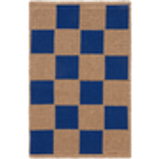 BRICKET dørmåtte 60x90 cm - Blå