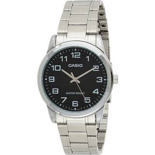 Unisex Casio Collection Sort Sølv Ur (Ø 38 mm)
